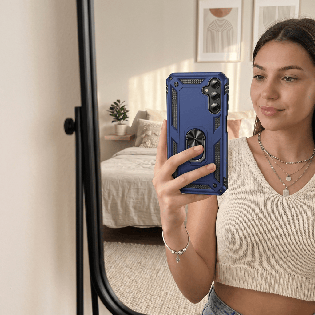 VegaGrip Ring Armor Case – Kickstand Shockproof Cover – Samsung Galaxy A55 5G - TrendsToLife